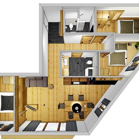 Tiroler Zeitgeist Apartment Fuegen Ngoại thất bức ảnh